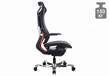 Фото Кресло эргономичное Everprof ATOM Black | АТОМ, синхромеханизм, слайдер, экокожа